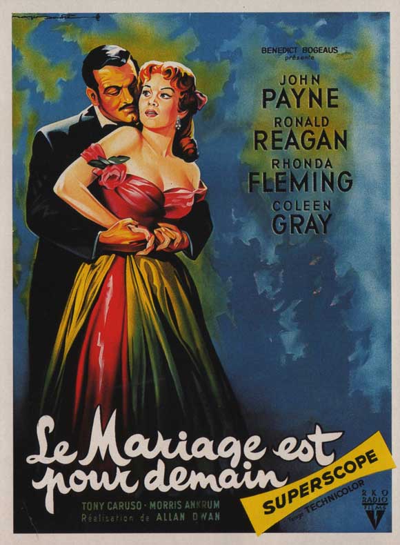 Pop Culture Graphics Tennessee's Partner Poster Movie French 11 x 17 Inches - 28cm x 44cm John Payne Ronald Reagan Rhonda Fleming Coleen Gray