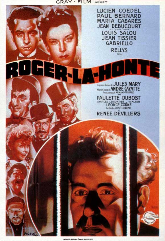 Pop Culture Graphics Roger la Honte Poster Movie French 27 x 40 Inches - 69cm x 102cm Lucien Codel Mara Casares Lonce Corne Rene Devillers