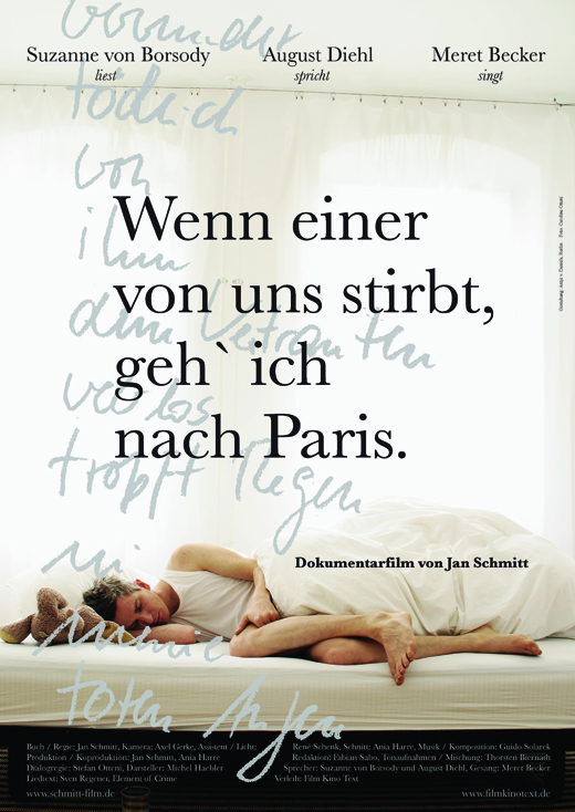 Pop Culture Graphics Wenn einer von uns stirbt, geh ich nach Paris Poster Movie German 27 x 40 Inches - 69cm x 102cm