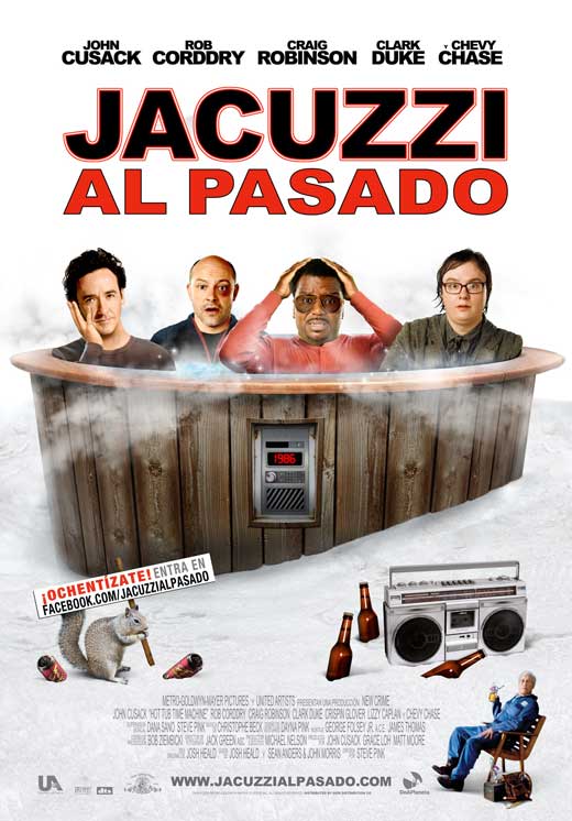 Pop Culture Graphics Hot Tub Time Machine Poster Movie Spanish 27 x 40 Inches - 69cm x 102cm