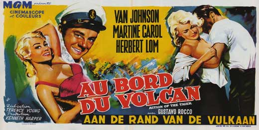 Pop Culture Graphics Action of the Tiger Poster Movie Belgian 27 x 40 Inches - 69cm x 102cm Van Johnson Martine Carol Herbert Lom Gustavo Rojo