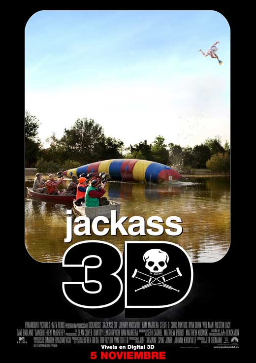 Pop Culture Graphics Jackass 3-D Poster Movie Spanish 11 x 17 Inches - 28cm x 44cm