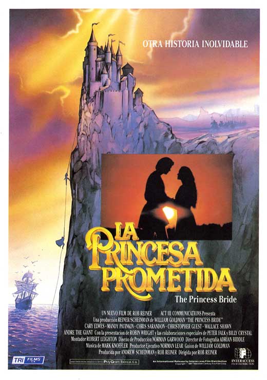 Pop Culture Graphics The Princess Bride Poster Movie Spanish 27 x 40 Inches - 69cm x 102cm Cary Elwes Mandy Patinkin Robin Wright Penn
