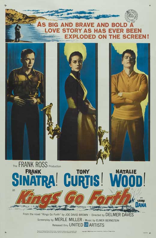 Pop Culture Graphics Kings Go Forth Poster Movie B 27 x 40 Inches - 69cm x 102cm Frank Sinatra Tony Curtis Natalie Wood Leora Dana