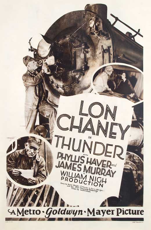 Pop Culture Graphics Thunder Poster Movie Style A 27 x 40 Inches - 69cm x 102cm Lon Chaney Phyllis Haver James Murray Tom Keene