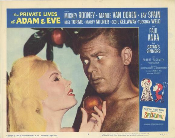 Pop Culture Graphics The Private Lives of Adam &amp; Eve Poster Movie F 11 x 14 In - 28cm x 36cm Mickey Rooney Mamie Van Doren Fay Spain Mel Torm Ma