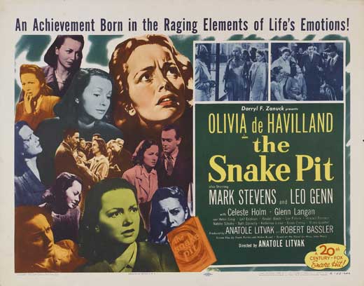 Pop Culture Graphics The Snake Pit Poster Movie Half Sheet Style A 22 x 28 Inches - 56cm x 72cm Olivia de Havilland Mark Stevens Leo Genn