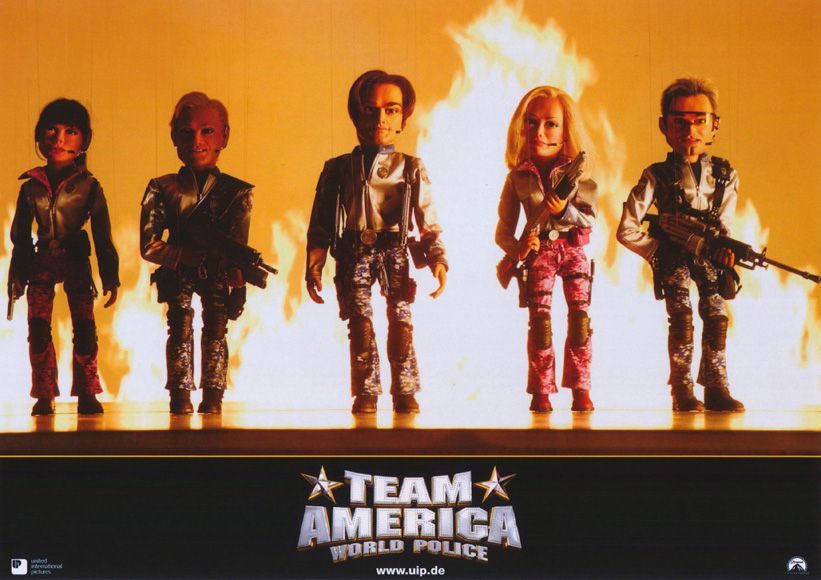 Pop Culture Graphics Team America: World Police Poster Movie German H 11 x 14 Inches - 28cm x 36cm Dian Bachar Alec Baldwin Trey Parker Matt Stone