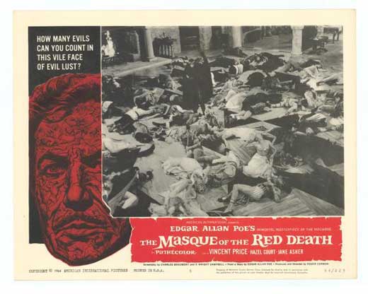 Pop Culture Graphics Masque of the Red Death Poster Movie E 11 x 14 In - 28cm x 36cm Vincent Price Hazel Court Jane Asher Patrick Magee David Weston