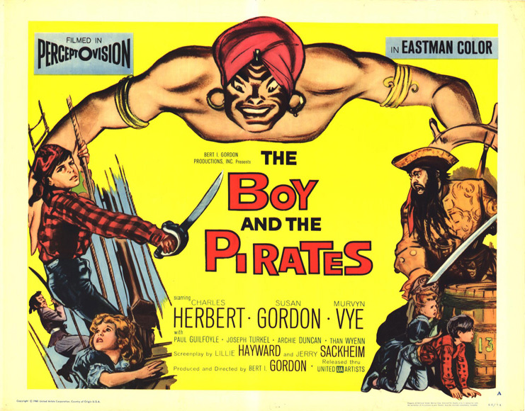 Pop Culture Graphics The Boy and the Pirates Poster Movie J 11 x 14 In - 28cm x 36cm Charles Herbert Susan Gordon Murvyn Vye Paul Guilfoyle Joe Turke