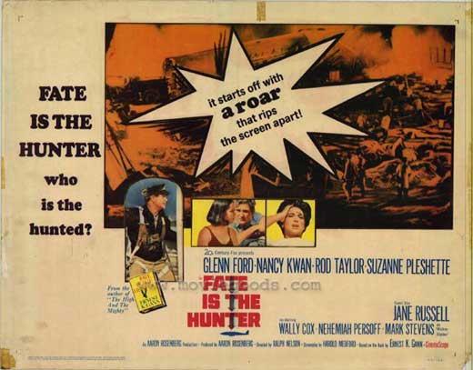 Pop Culture Graphics Fate is the Hunter Poster Movie 11 x 14 In - 28cm x 36cm Glenn Ford Nancy Kwan Rod Taylor Suzanne Pleshette Jane Russell