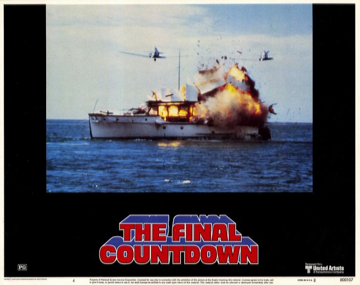 Pop Culture Graphics The Final Countdown Poster Movie G 11 X 14 In 28cm X 36cm Kirk Douglas Martin Sheen Katharine Ross James Farentino Charles Dur
