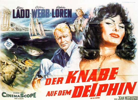 Pop Culture Graphics Boy on a Dolphin Poster Movie G 11 x 14 Inches - 28cm x 36cm Alan Ladd Clifton Webb Sophia Loren Alex Minotis