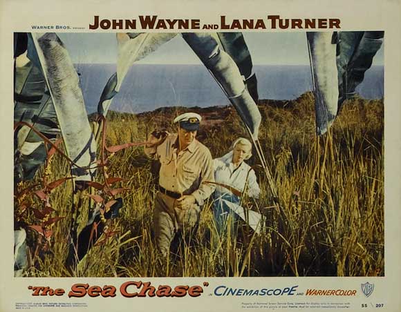 Pop Culture Graphics The Sea Chase Poster Movie H 11 x 14 Inches - 28cm x 36cm John Wayne Lana Turner David Farrar Lyle Bettger