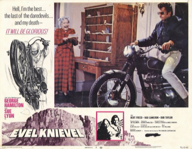 Pop Culture Graphics Evel Knievel Poster Movie F 11 X 14 In 28cm X 36cm George Hamilton Bert Freed Rod Cameron Sue Lyon