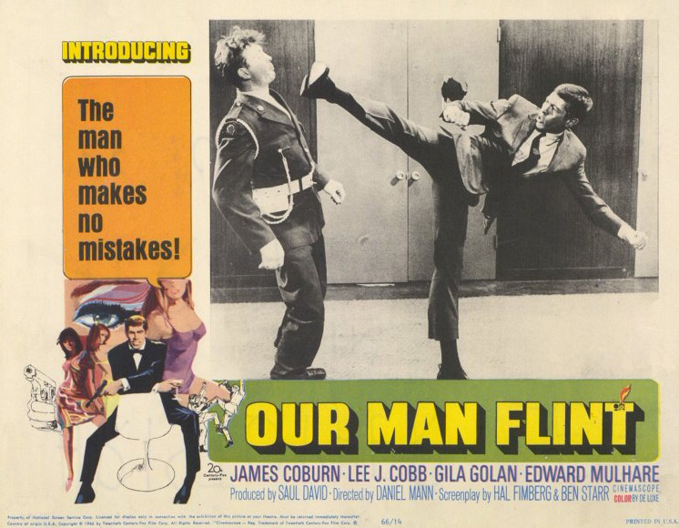 Pop Culture Graphics Our Man Flint Poster Movie G 11 X 14 In 28cm X 36cm James Coburn Lee J Cobb Gila Golan Edward Mulhare Benson Fong Shelby Gran