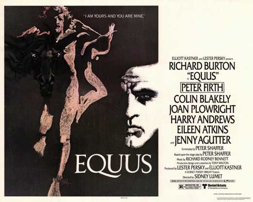 Pop Culture Graphics Equus Poster Movie 11 x 14 In - 28cm x 36cm Richard Burton Peter Firth Jenny Agutter Joan Plowright Colin Blakely Harry Andrews