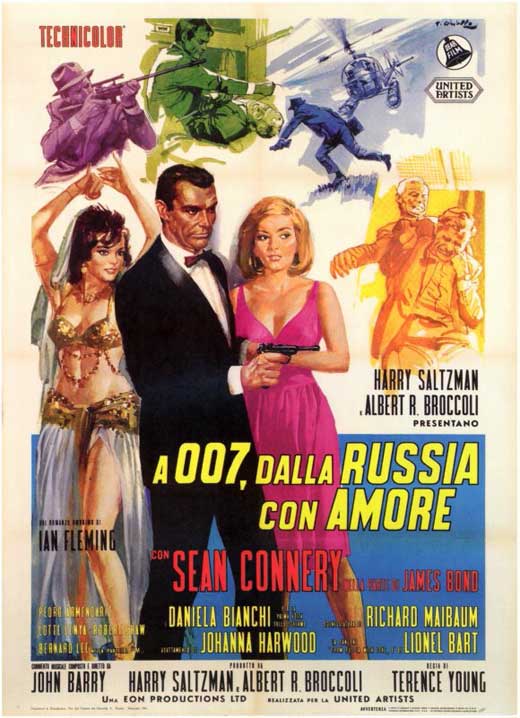 Pop Culture Graphics From Russia With Love Poster Movie Italian 11 x 17 In - 28cm x 44cm Sean Connery Daniela Bianchi Pedro Armendariz Sr. Lotte Leny