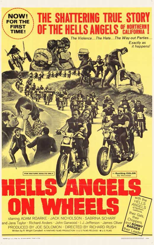 Pop Culture Graphics Hell's Angels on Wheels Poster Movie D 11 x 17 Inches - 28cm x 44cm Jack Nicholson Adam Roarke Sabrina Scharf Jana Taylor