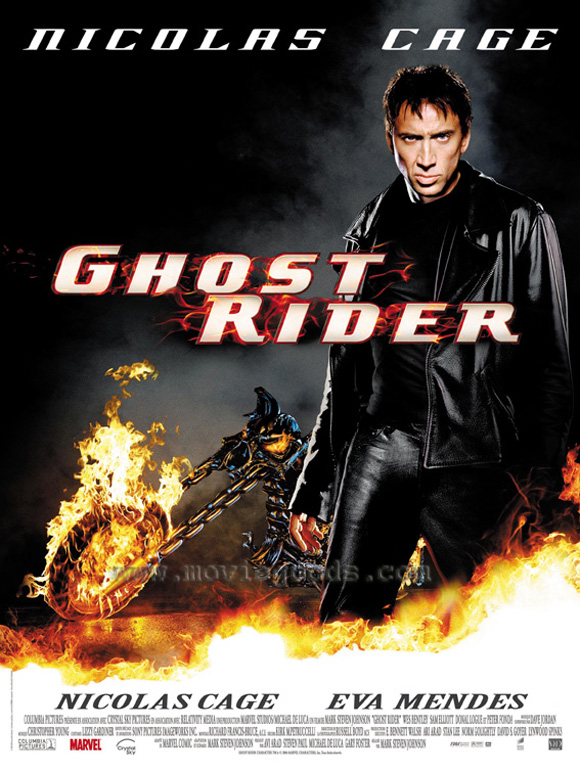 Pop Culture Graphics Ghost Rider Poster Movie French 11 x 17 Inches - 28cm x 44cm Nicolas Cage Eva Mendes Raquel Alessi Angry Anderson