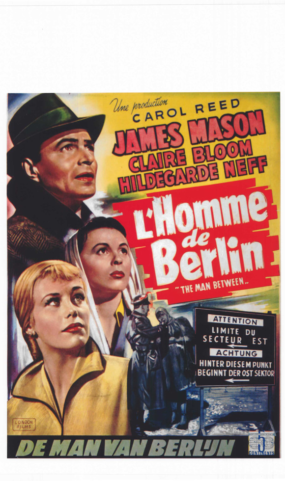 Pop Culture Graphics The Man Between Poster Movie Belgian 11 x 17 Inches - 28cm x 44cm James Mason Claire Bloom Hildegard Knef Geoffrey Toone