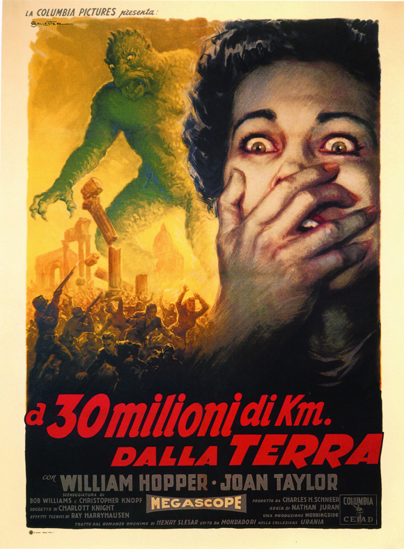 Pop Culture Graphics 20 Million Miles to Earth Poster Movie Italian 11 x 17 Inches - 28cm x 44cm William Hopper Joan Taylor Frank Puglia