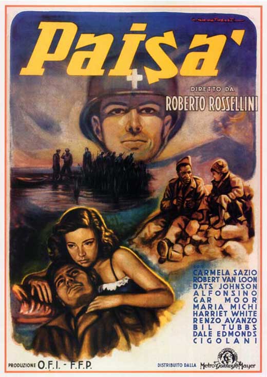 Pop Culture Graphics Paisan Poster Movie Italian 11 x 17 Inches - 28cm x 44cm Maria Michi Carmela Sazio Gar Moore William Tubbs