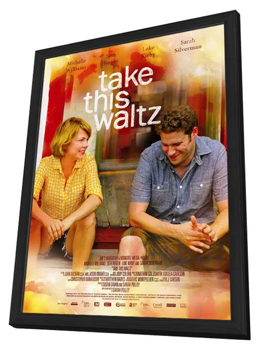 Pop Culture Graphics Take This Waltz Poster Movie B - in Deluxe Wood Frame 27 x 40 Inches - 69cm x 102cm Seth Rogen Michelle Williams Luke Kirby