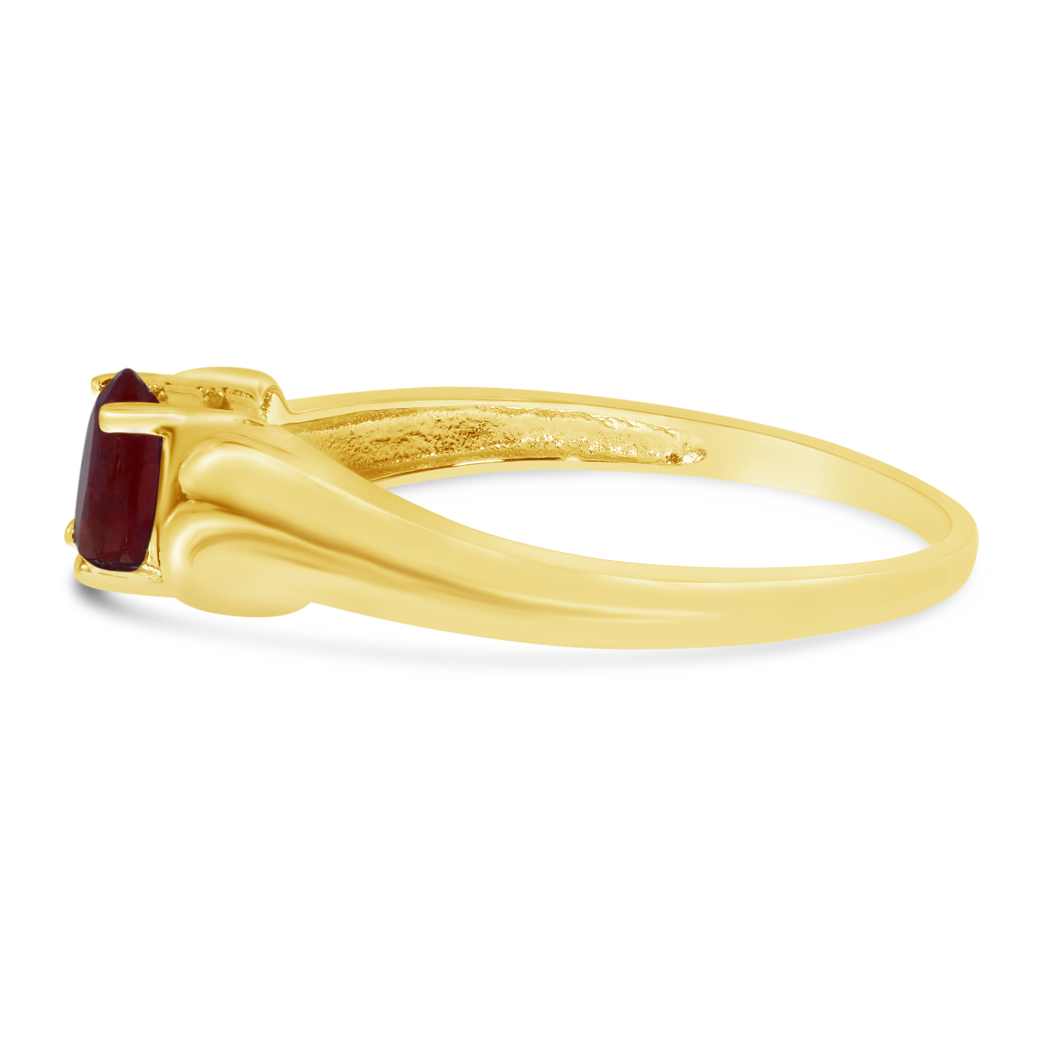 Direct-Jewelry 14k Yellow Gold Oval Garnet Ring