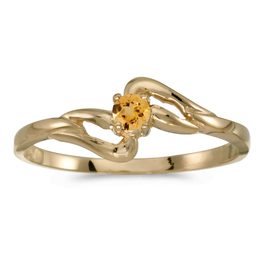 Direct-Jewelry 14k Yellow Gold Round Citrine Ring