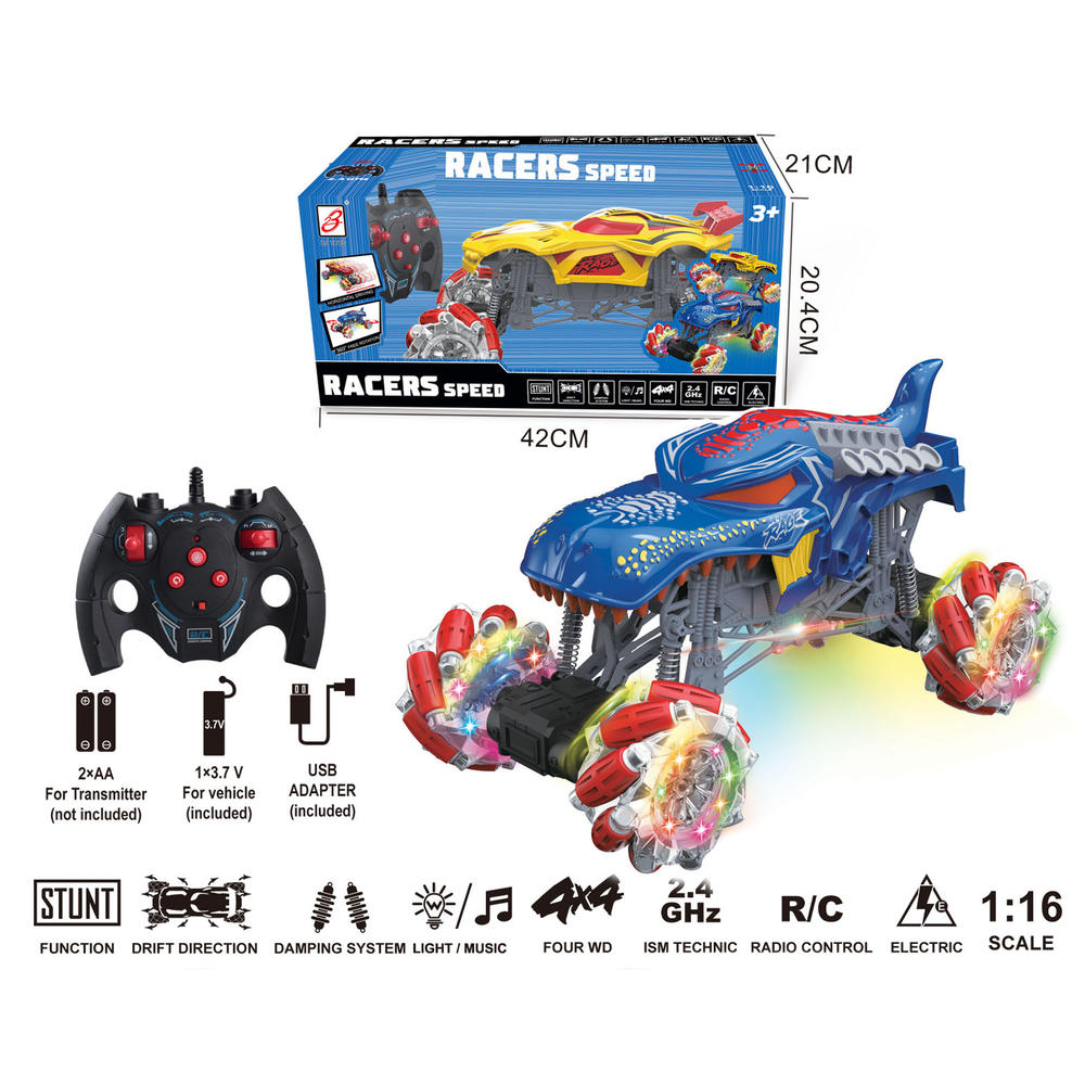 Bpc Remote BPC Remote Control Stunct Racer Speed Car with Damping System Rotating ...