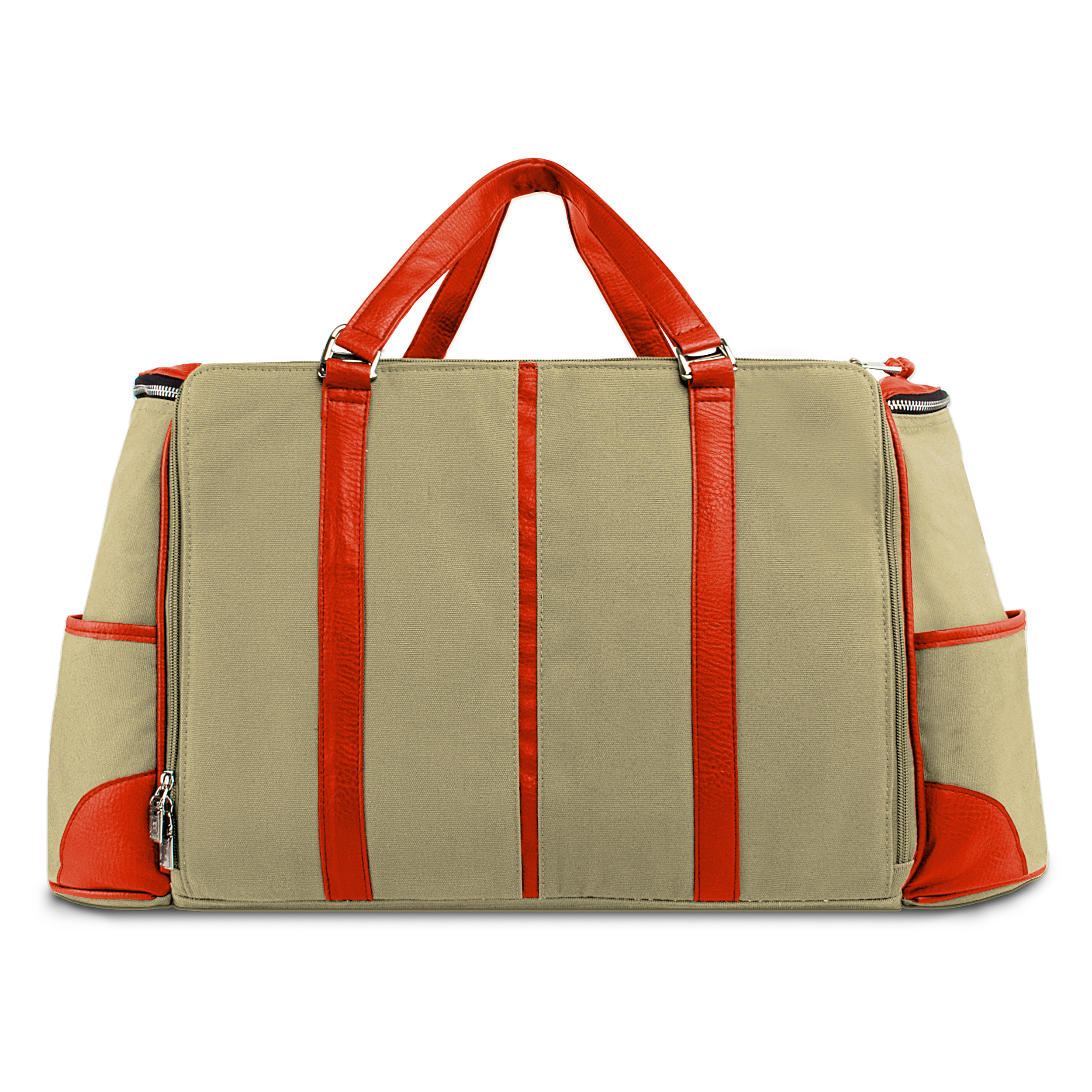Lencca Alpaque Duffle Bag for 11.6' - 15'6 laptops (Raw Beige / Orange)