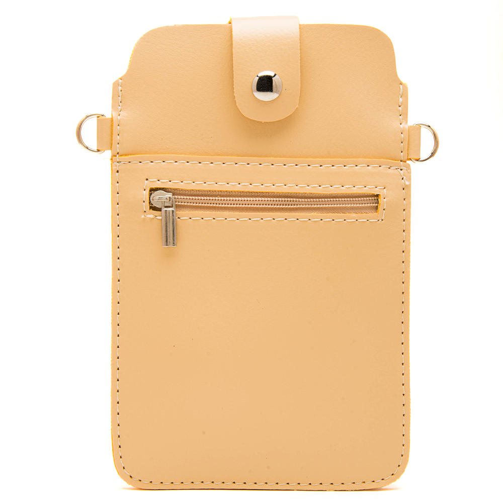 sumaclife Mini Leather Vegan pouch w/ removable shoulder strap fits Lenovo A7000