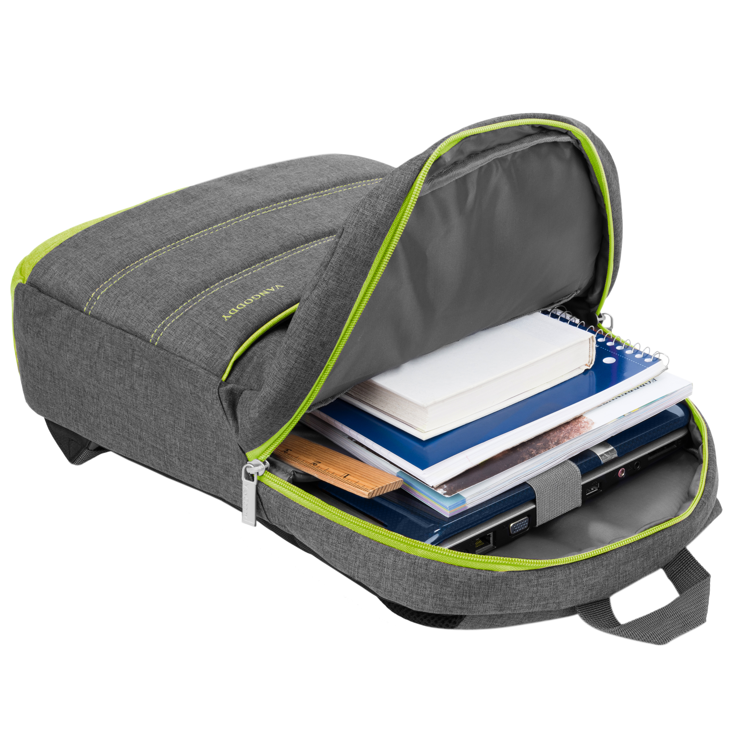 VANGODDY Grove Padded Nylon School Hiking Office Notebook Backpack fits 15, 15.6 Acer Aspire V Laptop models