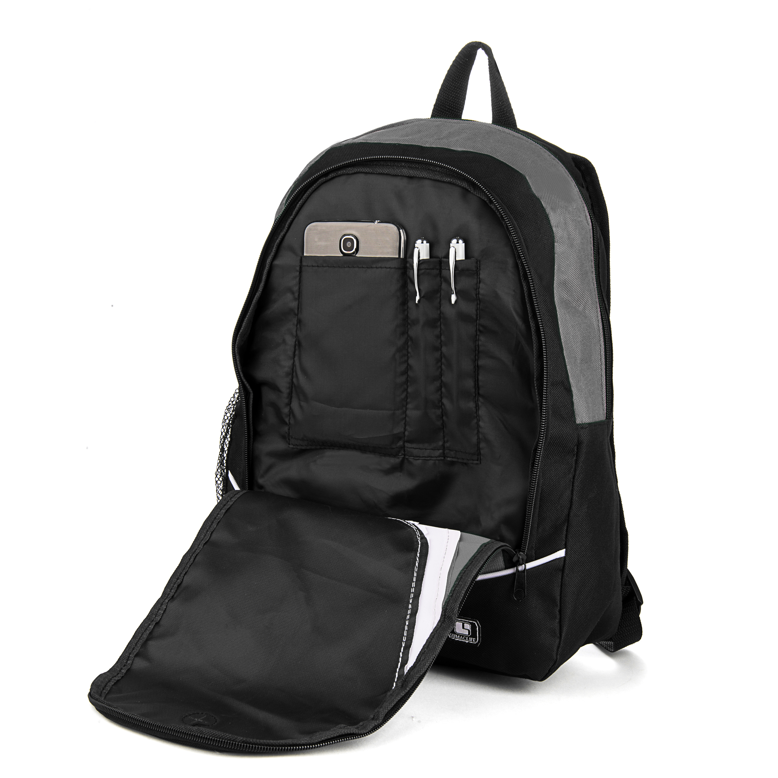 sumaclife Nylon Lightweight Multi-purpose School Backpack fits Apple Macbook Pro 13.3 to 15.6 inch Laptops