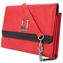 Lencca Nikina Woman?s Clutch Crossbody Fashion Handbag w/ Shoulder Strap fits Kocaso Tablets up to 7.9in x 5.25in