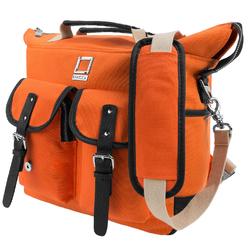 Lencca Mini Phlox Unisex Messenger / Backpack Carrying Bag fits 10, 10.1, 11, 11.6, 12 inch Tablets / eReaders / Netbooks (Orange)