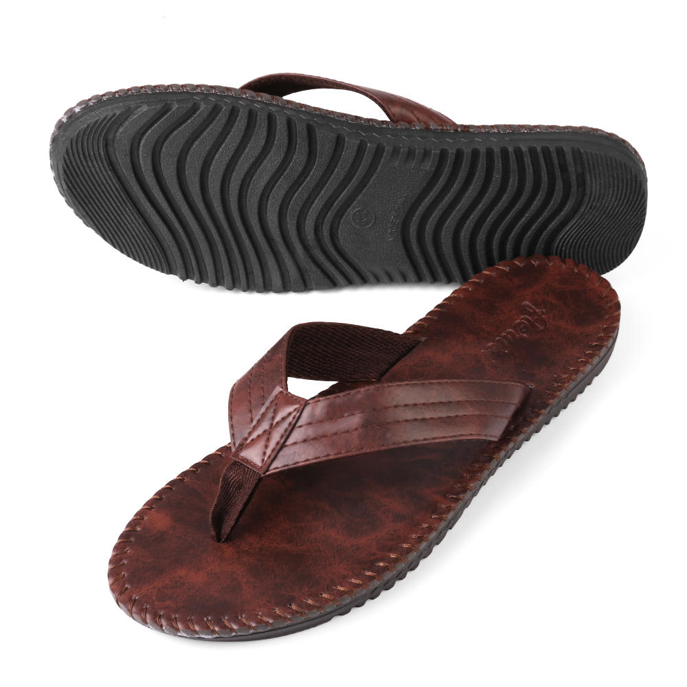 Aerusi  Men's Sandal Sporty Outdoor Slide Flat Sandal Primo Thong Flip Flop Shoe