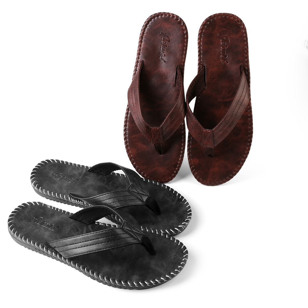 Aerusi  Men's Sandal Sporty Outdoor Slide Flat Sandal Primo Thong Flip Flop Shoe