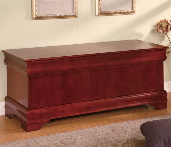 Oak Cedar Wood Hope Chest Bench Ambcoa 900022 Cherry Finish Wood Louis Phillipe Style Cedar Lined Storage Hope Chest
