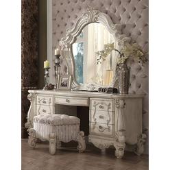 Antique White Wood Makeup Vanity Set Antique White Wood Makeup Vanity Set