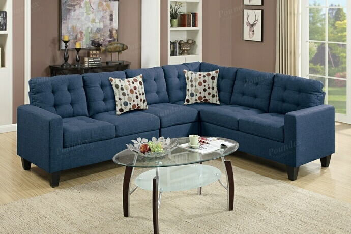 Poundex Sofas Loveseats Sears Poundex Sofas Loveseats Sears, Linzi Black Fabric Reversible Sectional Sofa With Ottoman By Poundex