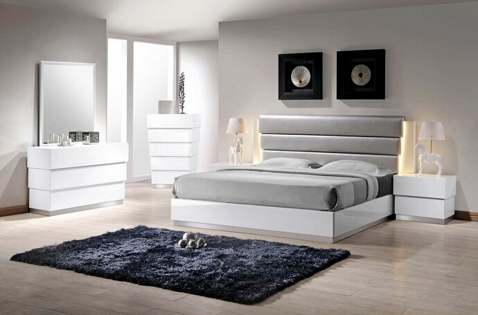 Best Master Furniture Best Master Florence 2-Drawer Poplar Wood Bedroom Nightstand in White