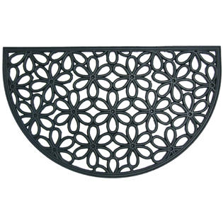 Rubber Cal Spring Bouquet Outdoor Cast Iron Doormat 18