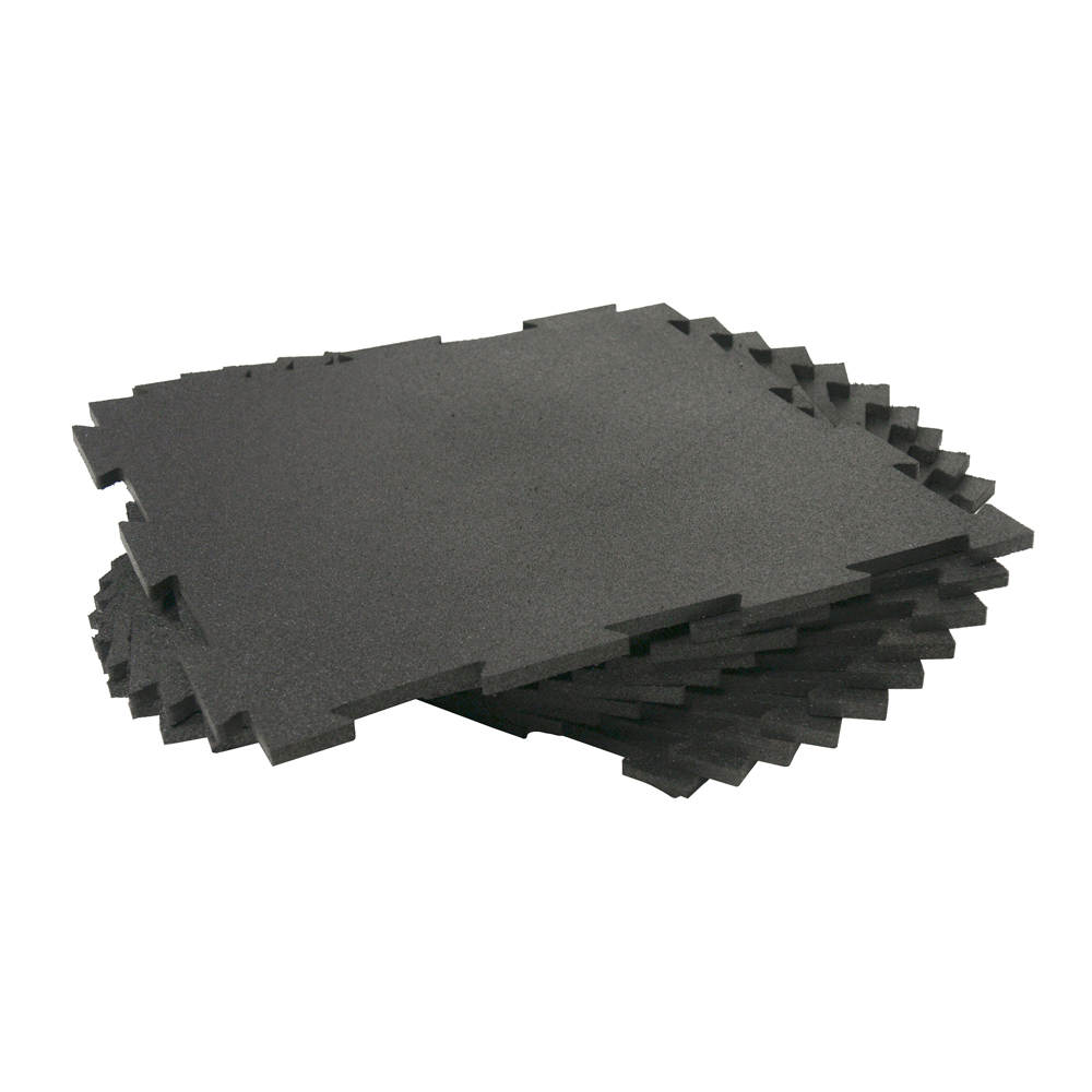 Rubber Cal Puzzle Lock Interlocking Tiles 12 Tiles 3 8 X