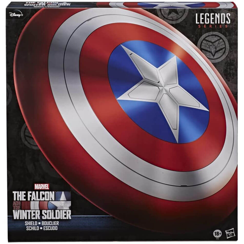 Hasbro F07645L00 Marvel Legends Series Avengers Falcon & Winter Soldier Captain America Premium Roleplay Shield