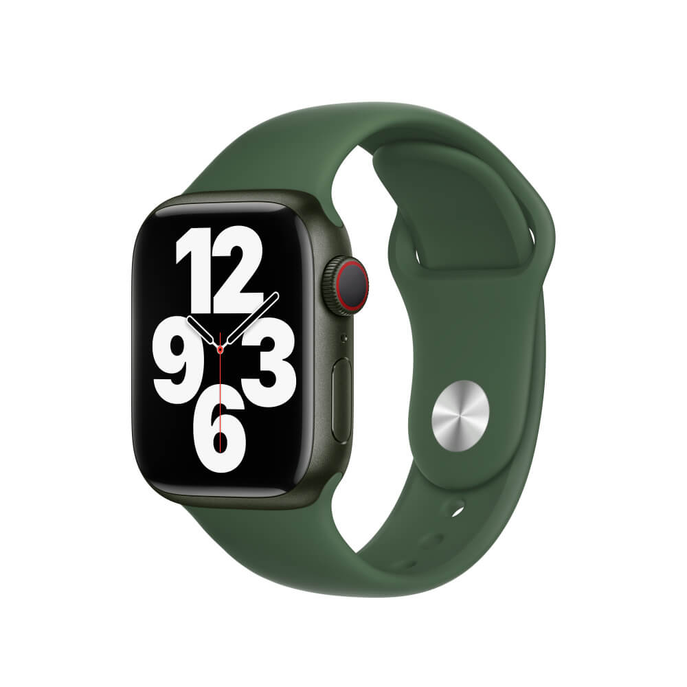 Apple FKH93LL Watch Series 7 (GPS + Cellular) - Green Aluminum Case with Clover Sport Band - 41mm - Apple Certified Ref