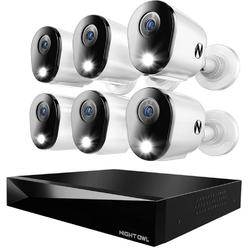 Night Owl FTD8826L 12 Channel 2160p Security System with 2TB DVR - White