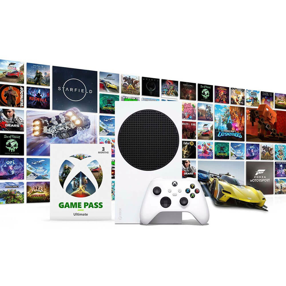Microsoft XBOXS3MOGPBU Xbox Series S 512GB All-Digital Starter Bundle Console with Xbox Game Pass (Disc-Free Gaming) -