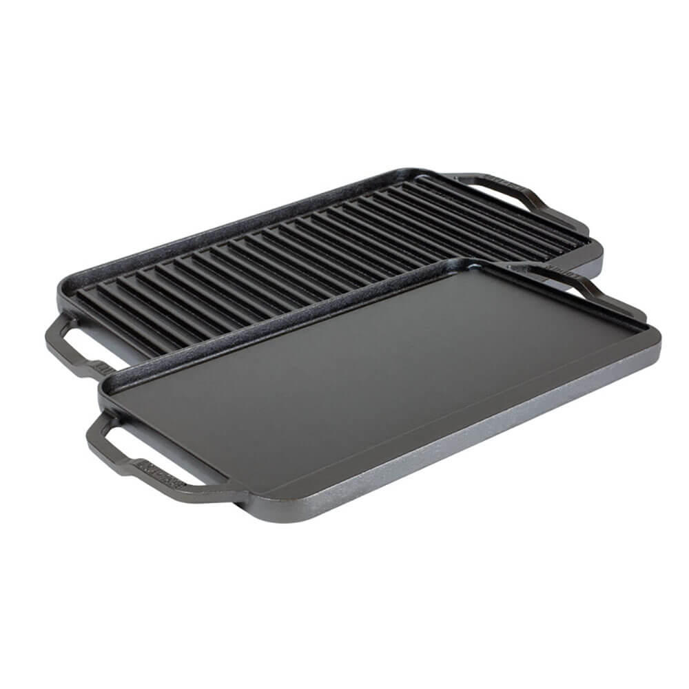 Lodge LCDRG 19.5 x 10 inch Cast Iron Reversible Grill / Griddle
